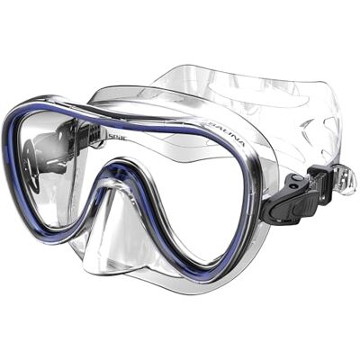 SEAC Salina Siltra Masque en PVC-Band Adulte Bleu de Blau Blau, Regular fit SEAC Salina Siltra Masque en PVC-Band Adulte Bleu de Blau Blau, Regular fit