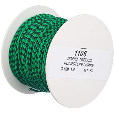 Best divers vodítko Dyneema, SK75, Ø1. 5 mm, cívka 50 m, zelená Best divers vodítko Dyneema, SK75, Ø1. 5 mm, cívka 50 m, zelená