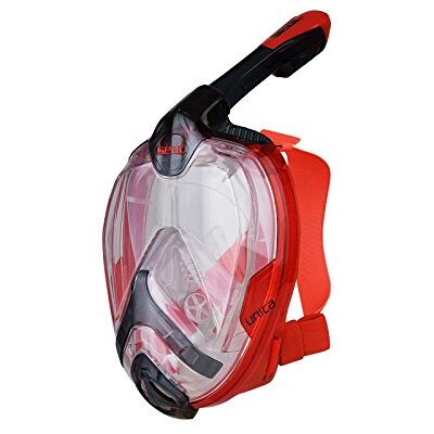 SEAC Unica, celoobličejová maska na šnorchlování, celoobličejová maska se zorným polem 180°, L/XL, červená/černá SEAC Unica, celoobličejová maska na šnorchlování, celoobličejová maska se zorným polem 180°, L/XL, červená/černá