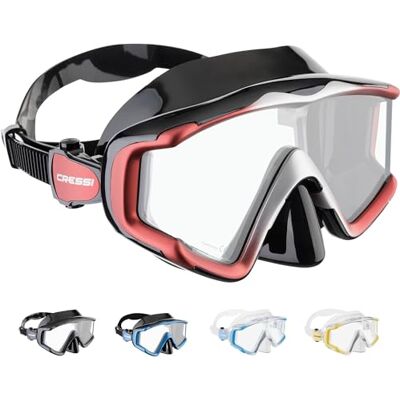 Cressi Liberty 3 Windows MASK Black SIL. RED/Silver Cressi Liberty 3 Windows MASK Black SIL. RED/Silver