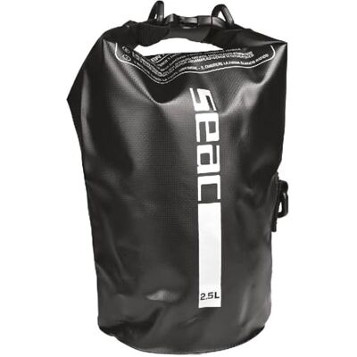 SEAC Dry Bag, vodotěsná taška ideální pro potápění, jízdu na člunu a cestování, 2,5 l, černá SEAC Dry Bag, vodotěsná taška ideální pro potápění, jízdu na člunu a cestování, 2,5 l, černá
