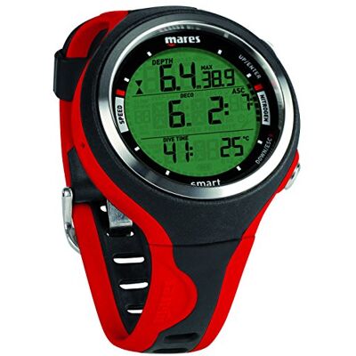 Mares Potápěčský počítač pro dospělé, Smart, Black/Red, One Size, 414129 Mares Potápěčský počítač pro dospělé, Smart, Black/Red, One Size, 414129