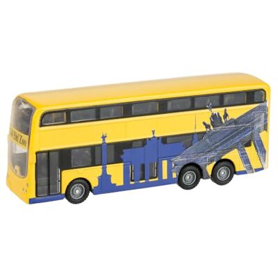 Idena 40107 Modelový autobus Berlínský dvoupatrový model, se zpětným motorem, cca 18,5 x 13,5 x 4,5 cm, žlutá, jako hračka, typický suvenýr nebo oblíbený sběratelský kousek Idena 40107 Modelový autobus Berlínský dvoupatrový model, se zpětným motorem, cca 18,5 x 13,5 x 4,5 cm, žlutá, jako hračka, typický suvenýr nebo oblíbený sběratelský kousek