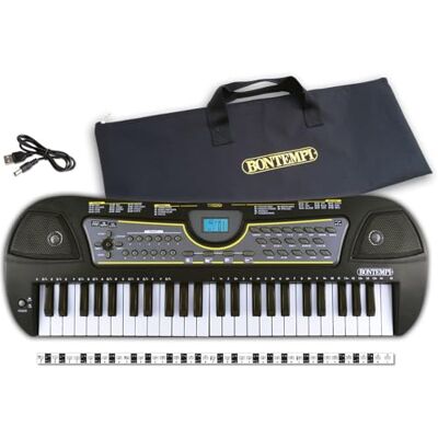 Bontempi MelodyTouch digitální klávesnice se 49 tlačítky a kompletním příslušenstvím pro pohodlný hudební zážitek, 588x200x65 mm Bontempi MelodyTouch digitální klávesnice se 49 tlačítky a kompletním příslušenstvím pro pohodlný hudební zážitek, 588x200x65 mm