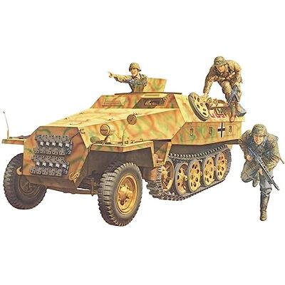 TAMIYA 300035195 SdKfz 251/1 AUSF D Hanomag model vozidla, small, camo, maskování TAMIYA 300035195 SdKfz 251/1 AUSF D Hanomag model vozidla, small, camo, maskování