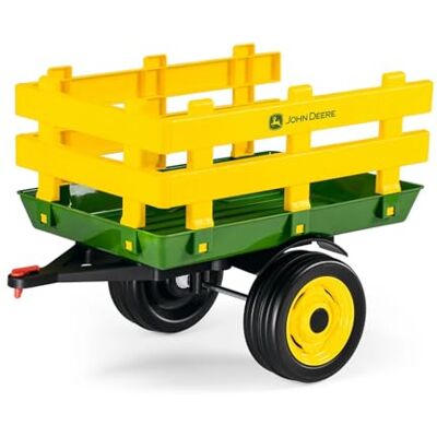 Peg Perego PEG John Deere Stake-Side Trailer, přívěs se dvěma koly pro elektrotraktor Ground Loader, nosnost 10 kg, pro děti od 2 let Peg Perego PEG John Deere Stake-Side Trailer, přívěs se dvěma koly pro elektrotraktor Ground Loader, nosnost 10 kg, pro děti od 2 let