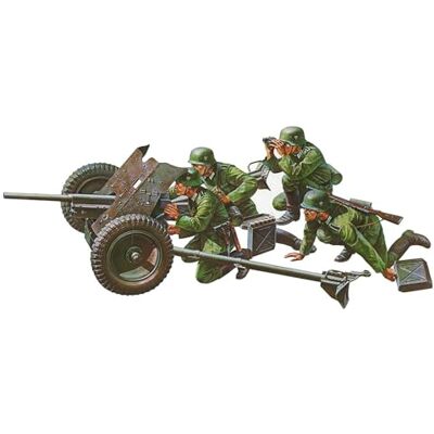 TAMIYA 300035035 1: 35 WWII Deutsche Pak 35/36 s figurkami (4), protitanková děla, 3,7 cm, jedinečný pas TAMIYA 300035035 1: 35 WWII Deutsche Pak 35/36 s figurkami (4), protitanková děla, 3,7 cm, jedinečný pas