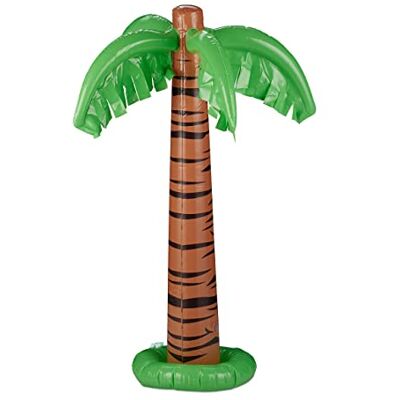 Relaxdays Nafukovací palma, skvělá dekorace do bazénu, dekorační palma k nafouknutí, letní party dekorace, 80 cm vysoká, zeleno-hnědá, 1 kus Relaxdays Nafukovací palma, skvělá dekorace do bazénu, dekorační palma k nafouknutí, letní party dekorace, 80 cm vysoká, zeleno-hnědá, 1 kus