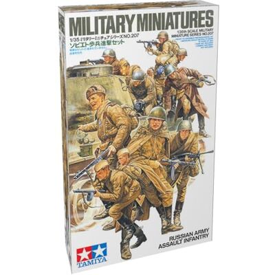 TAMIYA TM35207 300035207 1:35 WWII sada figurek ruská pěchota útok -12 TAMIYA TM35207 300035207 1:35 WWII sada figurek ruská pěchota útok -12