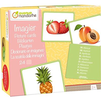 Avenue Mandarine MY MANDARINE JE509C – krabicové obrázky, 24 obrázků ze silného kartonu 11,5 × 12,7 cm, vícejazyčné (10 jazyků), od 2 let, ovoce, 1 kus Avenue Mandarine MY MANDARINE JE509C – krabicové obrázky, 24 obrázků ze silného kartonu 11,5 × 12,7 cm, vícejazyčné (10 jazyků), od 2 let, ovoce, 1 kus