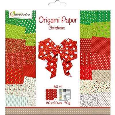 Avenue Mandarine MY MANDARINE OR506C kreativní sada origami paper, 60 listů 20 x 20 cm, 70 g, (30 motivů x2), 1x samolepkový arch očí, od 7 let, Vánoce, 1 sada Avenue Mandarine MY MANDARINE OR506C kreativní sada origami paper, 60 listů 20 x 20 cm, 70 g, (30 motivů x2), 1x samolepkový arch očí, od 7 let, Vánoce, 1 sada