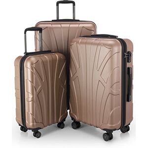 Suitline 3dílná sada kufrů, TSA, Zlatá, Sada kufrů Suitline 3dílná sada kufrů, TSA, Zlatá, Sada kufrů