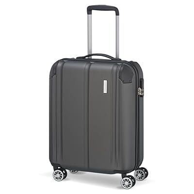 Travelite Palubní kufr příruční zavazadlo, antracitová (šedá), Příruční zavazadlo na vozík (55 cm), CITY 4w Trolley Travelite Palubní kufr příruční zavazadlo, antracitová (šedá), Příruční zavazadlo na vozík (55 cm), CITY 4w Trolley