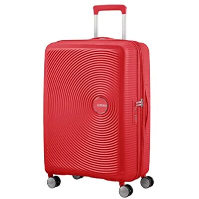 American Tourister Soundbox – příruční zavazadlo Spinner S s možností rozšíření, Červená (Coral Red), M (67 cm 81 L) American Tourister Soundbox – příruční zavazadlo Spinner S s možností rozšíření, Červená (Coral Red), M (67 cm 81 L)