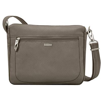 Travelon Taška přes rameno od s ochranou proti krádeži, klasická crossbody taška na levou i pravou stranu, Muškátový oříšek, Jednotná velikost, Klasická taška přes rameno s ochranou proti krádeži Travelon Taška přes rameno od s ochranou proti krádeži, klasická crossbody taška na levou i pravou stranu, Muškátový oříšek, Jednotná velikost, Klasická taška přes rameno s ochranou proti krádeži