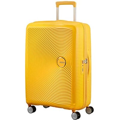 American Tourister Soundbox – příruční zavazadlo Spinner S s možností rozšíření, Žlutá (zlatý žlutý)., M (67 cm 81 L) American Tourister Soundbox – příruční zavazadlo Spinner S s možností rozšíření, Žlutá (zlatý žlutý)., M (67 cm 81 L)