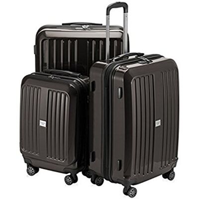 Hauptstadtkoffer XBERG kufr Tvrdá skořepina Trolley ve třech velikostech (S, M, L), Grafitová, Sada, Sada kufrů Hauptstadtkoffer XBERG kufr Tvrdá skořepina Trolley ve třech velikostech (S, M, L), Grafitová, Sada, Sada kufrů