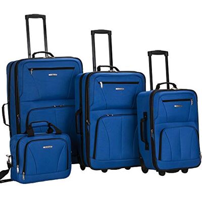 Rockland Sada příručního zavazadla Jungle Softside, modrá, Journey Softside sada příručního zavazadla Rockland Sada příručního zavazadla Jungle Softside, modrá, Journey Softside sada příručního zavazadla