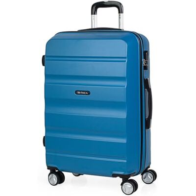 ITACA Elba Suitcase, 66 cm, Modrá, Nedbalý ITACA Elba Suitcase, 66 cm, Modrá, Nedbalý