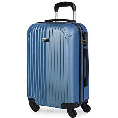 ITACA Juego Maletas de Viaje 4 Ruedas Trolley ABS. Extensibles Rígidas Resistentes y Ligeras. Mango Asas Candado. Pequeña Cabina Low Cost, Mediana y Grande y neceser. T71500, safírová modrá, S ITACA Juego Maletas de Viaje 4 Ruedas Trolley ABS. Extensibles Rígidas Resistentes y Ligeras. Mango Asas Candado. Pequeña Cabina Low Cost, Mediana y Grande y neceser. T71500, safírová modrá, S