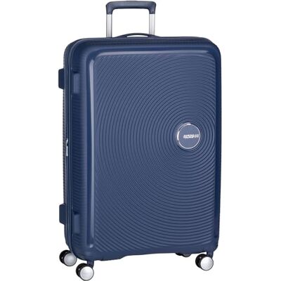 American Tourister Soundbox – příruční zavazadlo Spinner S s možností rozšíření, Modrá (Midnight Navy), L (77 cm 110 L) American Tourister Soundbox – příruční zavazadlo Spinner S s možností rozšíření, Modrá (Midnight Navy), L (77 cm 110 L)