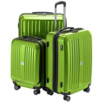 Hauptstadtkoffer XBERG kufr Tvrdá skořepina Trolley ve třech velikostech (S, M, L), Lesk zelené jablka, Sada, Sada kufrů Hauptstadtkoffer XBERG kufr Tvrdá skořepina Trolley ve třech velikostech (S, M, L), Lesk zelené jablka, Sada, Sada kufrů