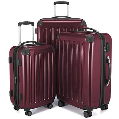 Hauptstadtkoffer Alex kufr na kolečkách ve 3 velikostech, cestovní kufr, 4 dvojitá kolečka (S, M a L) sada kufrů, 75 cm, 235 l, červená, Sada kufrů Hauptstadtkoffer Alex kufr na kolečkách ve 3 velikostech, cestovní kufr, 4 dvojitá kolečka (S, M a L) sada kufrů, 75 cm, 235 l, červená, Sada kufrů