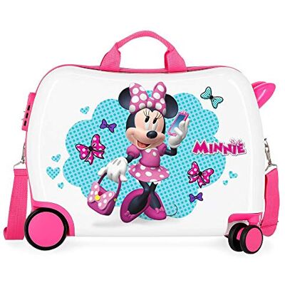 Disney Wheels Hand Luggage, bílá, Dětský kufr Minnie Mouse- Disney Wheels Hand Luggage, bílá, Dětský kufr Minnie Mouse-
