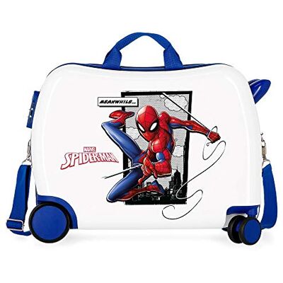 Marvel Dětské zavazadlo Spiderman Action, modrá, Vyjížďka 360 Marvel Dětské zavazadlo Spiderman Action, modrá, Vyjížďka 360