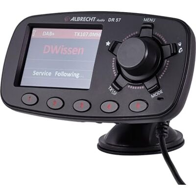 Midland Albrecht DR 57 Adaptér pro vybavení autorádií, 27257, FM vysílač pro DAB+ vysílač a Bluetooth spojení z chytrého telefonu k FM rádiu, černý Midland Albrecht DR 57 Adaptér pro vybavení autorádií, 27257, FM vysílač pro DAB+ vysílač a Bluetooth spojení z chytrého telefonu k FM rádiu, černý