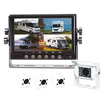 BEEPER couvací kamera/parkování se 4 bílými obrazovkami fotoaparátu 7"-12/24v RA102W4QUAD BEEPER couvací kamera/parkování se 4 bílými obrazovkami fotoaparátu 7"-12/24v RA102W4QUAD