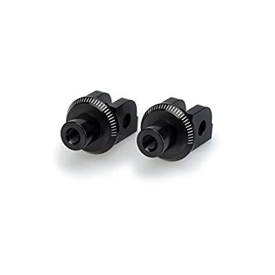Puig 7200N Fahrer-Fußrastenadapter aus Aluminium, präzisionsgefräst mit eloxierter Oberfläche und millimetergenauer Verstellung für eine exakte Montage, Schwarz Puig 7200N Fahrer-Fußrastenadapter aus Aluminium, präzisionsgefräst mit eloxierter Oberfläche und millimetergenauer Verstellung für eine exakte Montage, Schwarz
