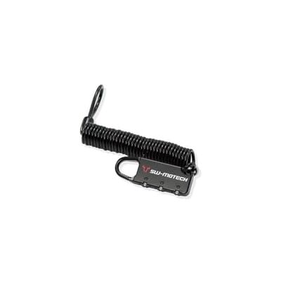 SW-Motech Cable Lock for Motorcycle Luggage Black. Kombinace Lock. 180 cm SW-Motech Cable Lock for Motorcycle Luggage Black. Kombinace Lock. 180 cm