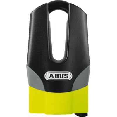 ABUS Zámek na brzdový kotouč Granit Quick 37/60 Maxi + Mini Zámek na motocykl s bezpečnostní úrovní 15 11 mm silný třmen výška třmenu 50 mm, žlutá ABUS Zámek na brzdový kotouč Granit Quick 37/60 Maxi + Mini Zámek na motocykl s bezpečnostní úrovní 15 11 mm silný třmen výška třmenu 50 mm, žlutá