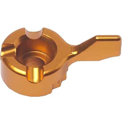 Puig 5749O Hebeladapter aus anodisiertem Ergal-7075-Aluminium, präzisionsgefräst für Hebelsystem mit exakter Passform und hoher mechanischer Festigkeit, Gold Puig 5749O Hebeladapter aus anodisiertem Ergal-7075-Aluminium, präzisionsgefräst für Hebelsystem mit exakter Passform und hoher mechanischer Festigkeit, Gold