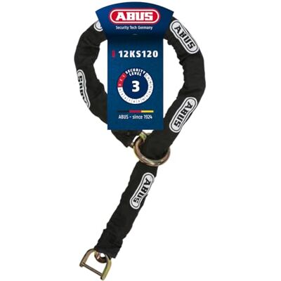 ABUS Řetěz 12KS pro zámek brzdového kotouče Granit Detecto XPlus 8008 přídavná pojistka pro motocykly 12 mm silný řetěz s textilní hadicí ABUS Řetěz 12KS pro zámek brzdového kotouče Granit Detecto XPlus 8008 přídavná pojistka pro motocykly 12 mm silný řetěz s textilní hadicí
