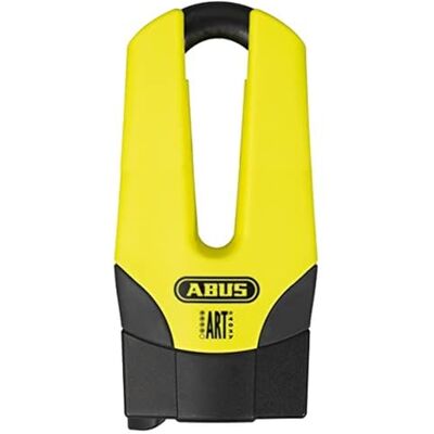 ABUS Zámek na brzdový kotouč Granit Quick 37/60 Maxi + Mini Zámek na motocykl s bezpečnostní úrovní 15 13 mm silný třmen 70 mm výška třmenu, žlutý ABUS Zámek na brzdový kotouč Granit Quick 37/60 Maxi + Mini Zámek na motocykl s bezpečnostní úrovní 15 13 mm silný třmen 70 mm výška třmenu, žlutý