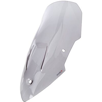 Puig 7623H Hohe und aerodynamische Touring-Scheibe aus 4 mm CN-Acryl mit abgerundetem Profil, flacher Oberkante und Deflektoren zur verbesserten Schutzwirkung, Rauchgrau Puig 7623H Hohe und aerodynamische Touring-Scheibe aus 4 mm CN-Acryl mit abgerundetem Profil, flacher Oberkante und Deflektoren zur verbesserten Schutzwirkung, Rauchgrau