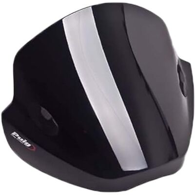 Puig 5022N Aerodynamische Verkleidungsscheibe für nicht runde Scheinwerfer aus 3 mm Polycarbonat mit sportlichem Design, die den Windschutz und die Stabilität verbessert, Schwarz Puig 5022N Aerodynamische Verkleidungsscheibe für nicht runde Scheinwerfer aus 3 mm Polycarbonat mit sportlichem Design, die den Windschutz und die Stabilität verbessert, Schwarz