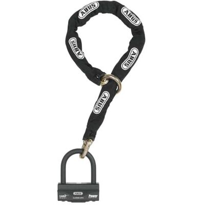 ABUS Kombinovaný zámek řetězový – žula 58 + 12 KS Black Loop – zámek na motocykl z visacího zámku a řetězu – bezpečnostní úroveň 19, 120 cm ABUS Kombinovaný zámek řetězový – žula 58 + 12 KS Black Loop – zámek na motocykl z visacího zámku a řetězu – bezpečnostní úroveň 19, 120 cm
