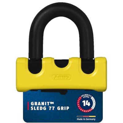ABUS Zámek na brzdový kotouč motocyklu GRANIT™ Power XS 67 s válcem XPlus™ – zámek motocyklu s dvojitým třmenovým zamykáním a paměťovým kabelem – příslušenství pro motocykly – žlutá ABUS Zámek na brzdový kotouč motocyklu GRANIT™ Power XS 67 s válcem XPlus™ – zámek motocyklu s dvojitým třmenovým zamykáním a paměťovým kabelem – příslušenství pro motocykly – žlutá