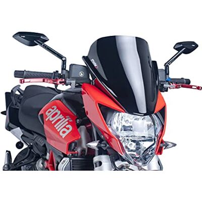 Puig 5249F Z-Racing-Windschild, aerodynamisch und sportlich, aus 3 mm Acryl mit doppelter Höhe und seitlichen Kanälen zur Verbesserung von Schutz und Stabilität, Dunkel getönt Puig 5249F Z-Racing-Windschild, aerodynamisch und sportlich, aus 3 mm Acryl mit doppelter Höhe und seitlichen Kanälen zur Verbesserung von Schutz und Stabilität, Dunkel getönt