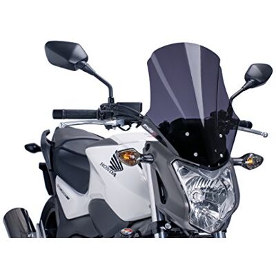 Puig 6361F Extra vysoké, aerodynamické čelní sklo Touring Plus z nárazuvzdorného akrylu se zaobleným profilem, maximalizuje ochranu a komfort na túrách, tmavé tónování Puig 6361F Extra vysoké, aerodynamické čelní sklo Touring Plus z nárazuvzdorného akrylu se zaobleným profilem, maximalizuje ochranu a komfort na túrách, tmavé tónování