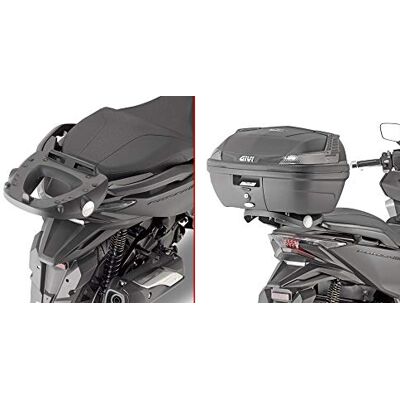 Givi Topcase SR1166 nosič černý monokey kufr nebo max. zatížení 6 kg HondaNSS 125 Forza ABS, rok výroby 15 Givi Topcase SR1166 nosič černý monokey kufr nebo max. zatížení 6 kg HondaNSS 125 Forza ABS, rok výroby 15