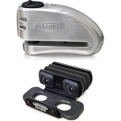 Artago Balení 32S6 zámek na brzdový kotouč s alarmem 120 db vysoká bezpečnost + držák pro Yamaha MT-09 a Tracer 900, SRA Homologováno Artago Balení 32S6 zámek na brzdový kotouč s alarmem 120 db vysoká bezpečnost + držák pro Yamaha MT-09 a Tracer 900, SRA Homologováno