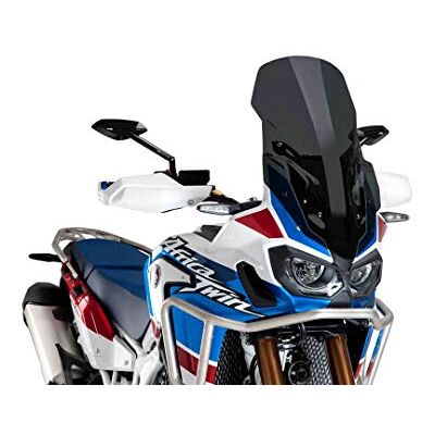 Puig 8905F vysoké a aerodynamické sklo Touring ze 4 mm CN-Acryl se zaobleným profilem, plochou horní hranou a deflektory pro lepší ochranný účinek, tmavý kouř Puig 8905F vysoké a aerodynamické sklo Touring ze 4 mm CN-Acryl se zaobleným profilem, plochou horní hranou a deflektory pro lepší ochranný účinek, tmavý kouř