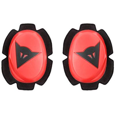 Dainese Pista Knee Slider, polyuretanové koleno motocyklu, chránič kolen motocyklu, rovnoměrný kontakt s sjezdovkou a asfaltem, motocyklový jezdec se suchým zipem, červená Fluo/černá Dainese Pista Knee Slider, polyuretanové koleno motocyklu, chránič kolen motocyklu, rovnoměrný kontakt s sjezdovkou a asfaltem, motocyklový jezdec se suchým zipem, červená Fluo/černá