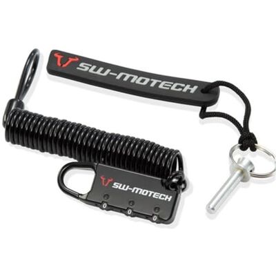 SW-Motech Zajištění proti krádeži pro tank batoh EVO pojistný kolík/kabelový zámek motocyklové tašky, BLACK, EVO / PRO SW-Motech Zajištění proti krádeži pro tank batoh EVO pojistný kolík/kabelový zámek motocyklové tašky, BLACK, EVO / PRO