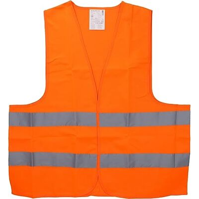 Cartrend Výstražná vesta oranžová, univerzální velikost XL, EN471, reflexní s reflexními proužky po celém obvodu, suchý zip, vysoká viditelnost při poruchách a práci, pro auto, jízdní kolo a volný čas Cartrend Výstražná vesta oranžová, univerzální velikost XL, EN471, reflexní s reflexními proužky po celém obvodu, suchý zip, vysoká viditelnost při poruchách a práci, pro auto, jízdní kolo a volný čas