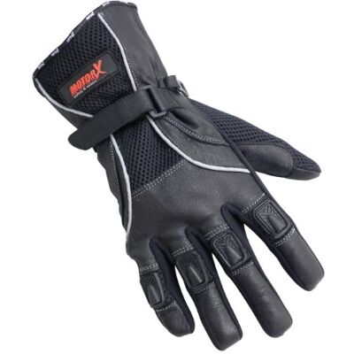 MOTORX Motocyklové rukavice léto, černé, velikost S MOTORX Motocyklové rukavice léto, černé, velikost S